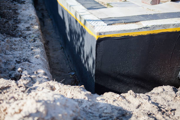 Residential Exterior Waterproofing installation at a Underwood, IN home by SJ Waterproofing Pros