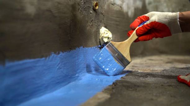Commercial Exterior Waterproofing project at a Underwood, IN business property by SJ Waterproofing Pros